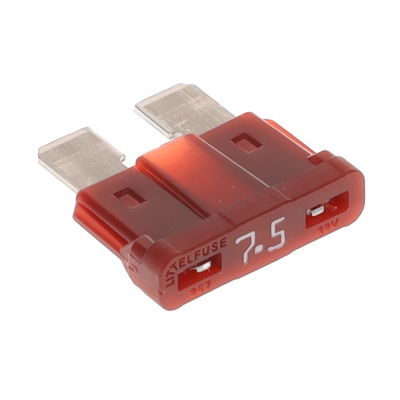 فيوز صغير للسيارات 7.5A فيوز شفرة السيارات البني 32V Dc Mfr الجزء رقم 0287007.5.PXCN