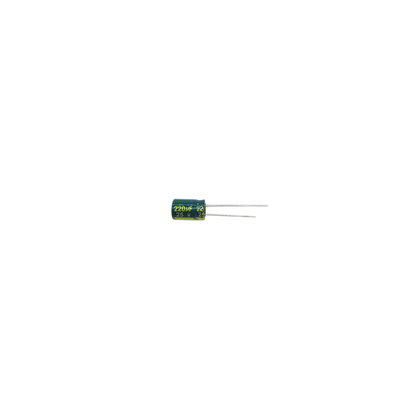 مكثف ألومنيوم إلكتروليتي 220UF 25V لإمداد الطاقة في الأجهزة الإلكترونية