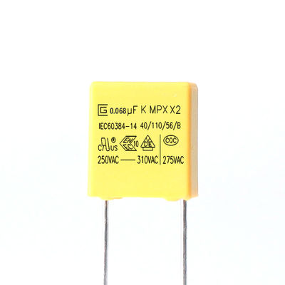 مكثف أمان 250V-310v X2 0.068 UF مضاد للتدخل خسارة صغيرة جدًا
