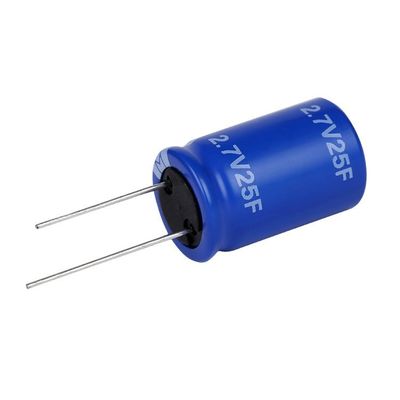25F 2.7 Volt 500f مكثف دورة حياة طويلة للتبديل / مزود الطاقة