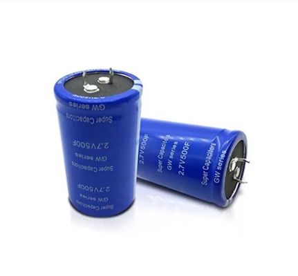 VDE Super Capacitor 2.7 فولت 500F دورة حياة طويلة عالية الطاقة الإنتاجية