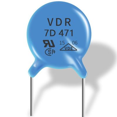 7D471K أوكسيد المعدن Varistor 1pF-1000pF 6V-1500V 0.5W-10W تصنيف الطاقة