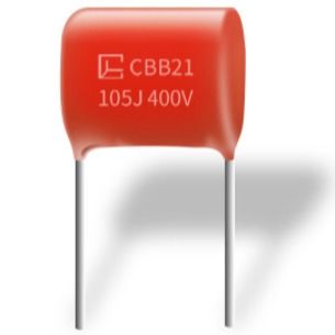 مقاومة جيدة للرطوبة مكثفات البولي بروبلين الممعدنة CBB21105J 400V P15MM