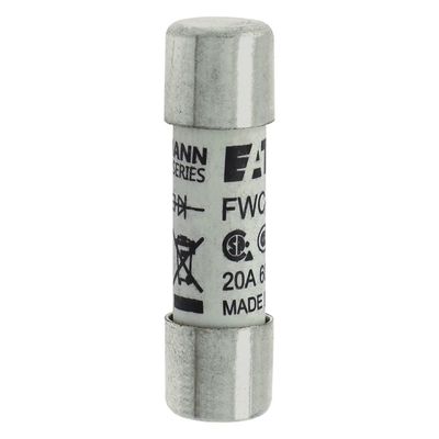 قدرة الدراجة الممتازة والأداء الصلبة الصلبة Eaton Bussmann 10 X 38 مم Ferrule Fuse FWC-20A10F