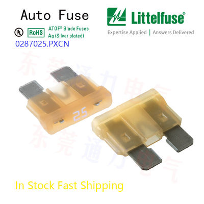 مصدر التأمين المصغر للسيارات Littelfuse 2A Grey Part No 0287002.PXCN