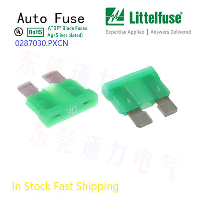 مصدر التأمين المصغر للسيارات Littelfuse 2A Grey Part No 0287002.PXCN