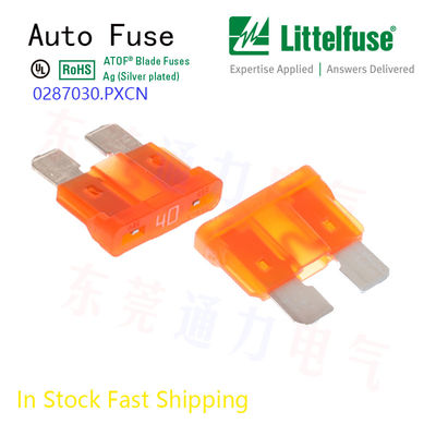 مصدر التأمين المصغر للسيارات Littelfuse 2A Grey Part No 0287002.PXCN